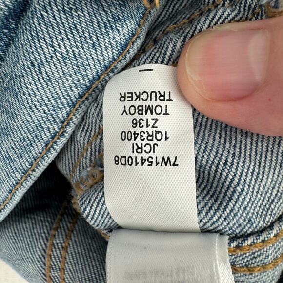 Lucky Brand Tomboy Trucker Denim Jacket Womens XS blue Medium Wash - Picture 10 of 14